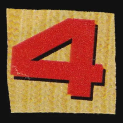 Letter 4 variant 1